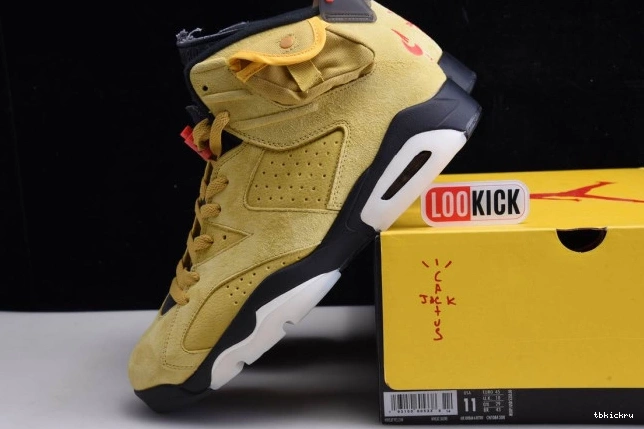 Rep TBkick YELLOW JORDAN 6 SCOTT AIR CN1084-300 X TRAVIS 0728